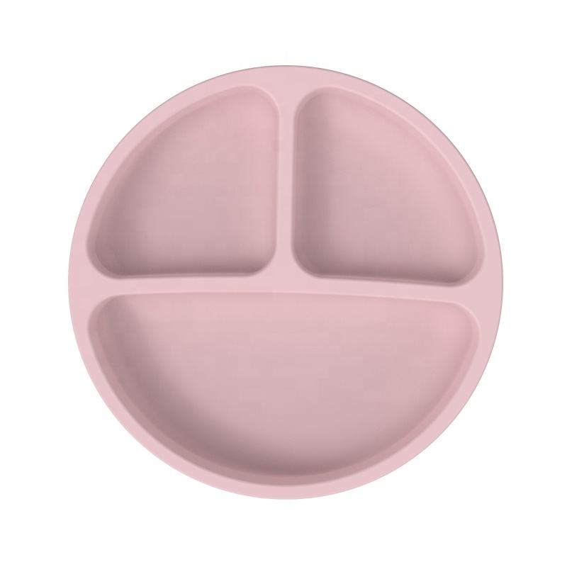 Bpa Free Baby Feeding Supplies Kids Dining Tableware Spill Proof Suction Plate Bowl Bib Spoon Baby Silicone Feeding Set