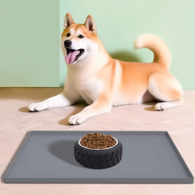 Wholesale Double-Sided Anti-Slip Pet Feeding Mat Rectangle Easy Clean Waterproof Dog Cat Mat