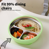 New Arrivals 2-in-1 Stainless Steel Silicone Shell Baby Toddler Bowl Divided Dishwasher Safe Weaning Dish Removable Suction