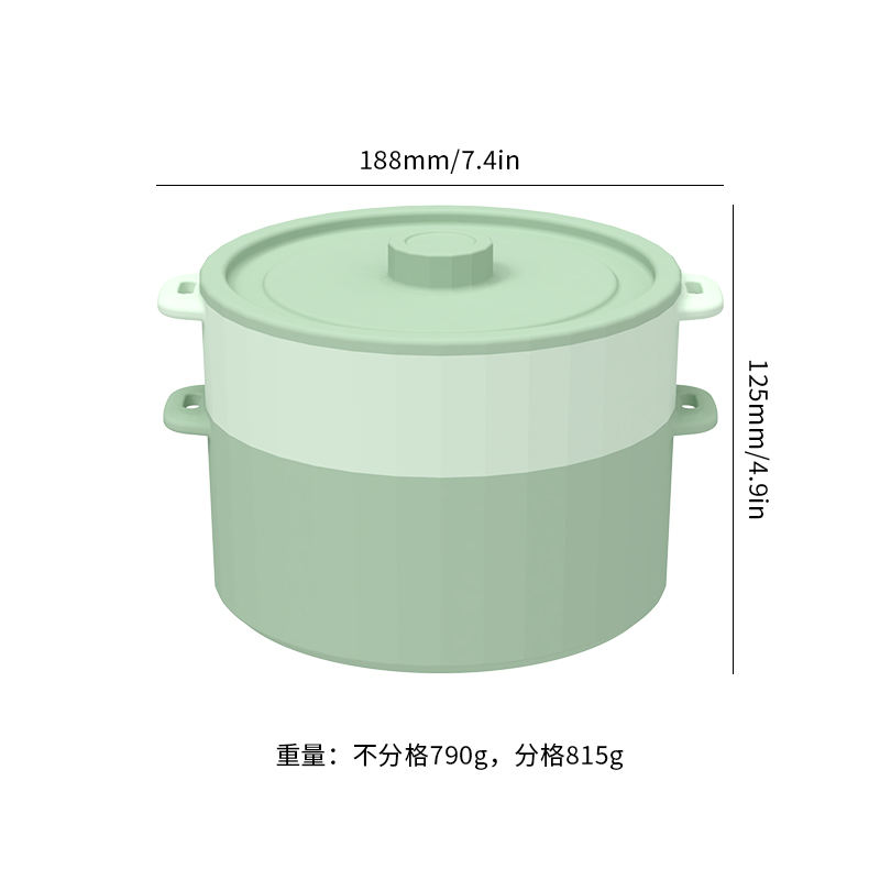 Korea Silicone Microwave Basket Steam Cooker Oven Safe Bowl Food Grade Vegetable Steaming Pot