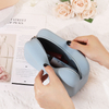Durable Silicone Storage Pouch with Zipper Fashionable Portable Cosmetic Organizer Bag with Handle Small Items Makeup Organizer