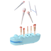 Silicone Makeup Brush Holder Portable Travel Makeup Tools Eyebrow Pencil Lipstick Organizing Storage Box Beauty Tool Storage Bag