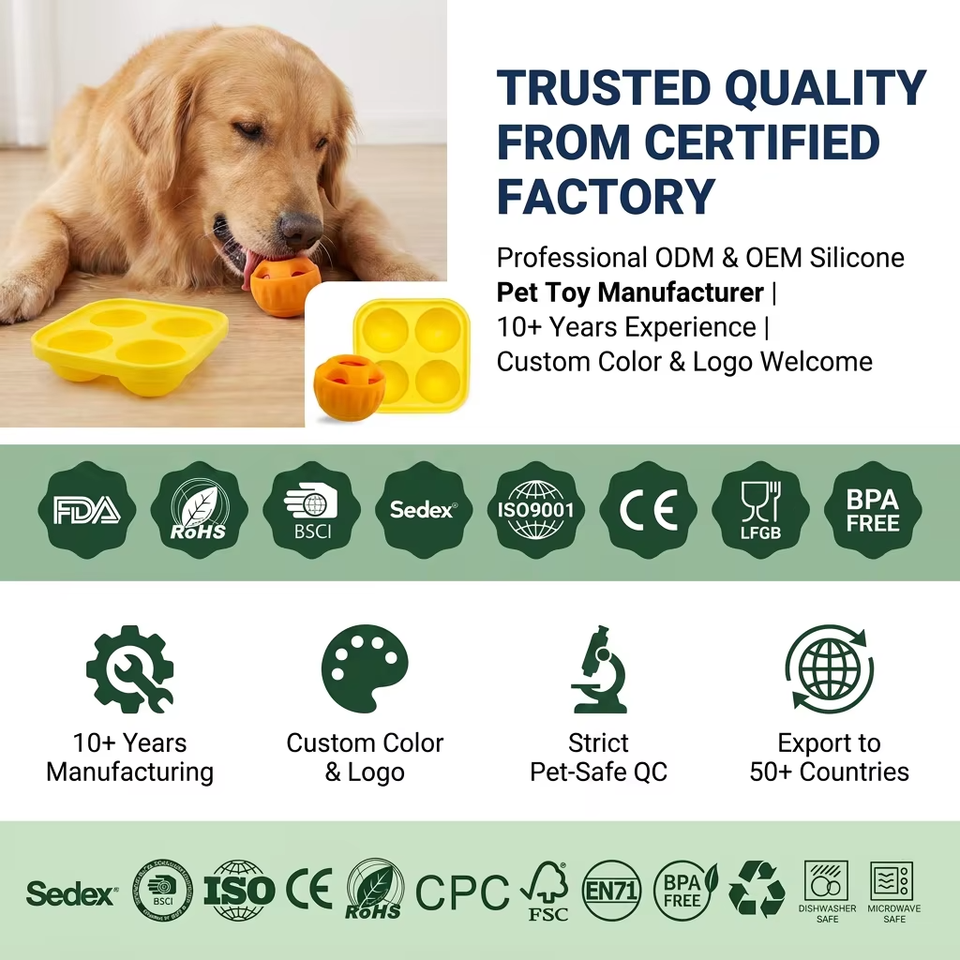 Wellfine Dog Licking Ball Pet Interactive Chew Toy Long-Lasting Keep Your Pup Distracted Safe Easy to Clean Fillable Dog Toys