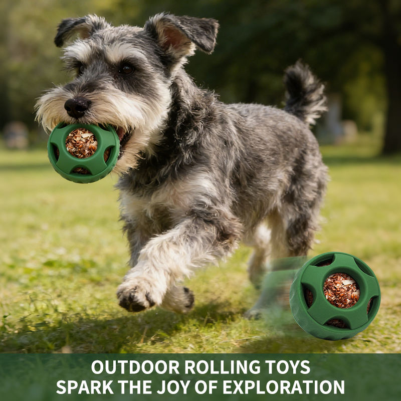Dog Chew Toy Natural Rubber Toy Interactive Food Treat Ball Dog Pet Interactive Chew Toy Dog Treat Ball