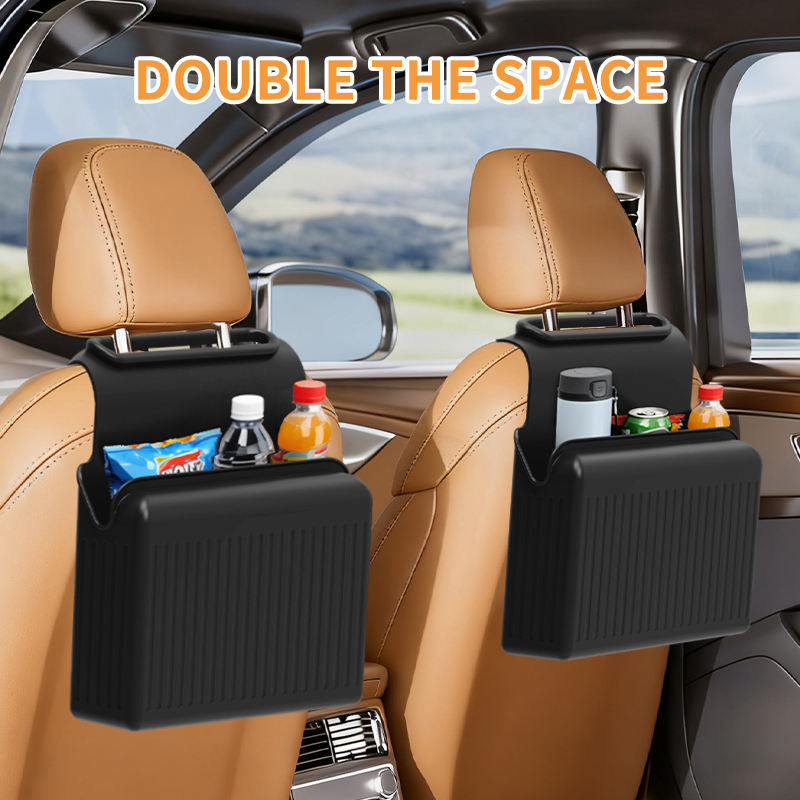Luxury Rear Seat Back Storage Organizer Multifunction Silicone Waterproof Hanging Bag