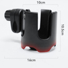 Wellfine New Universal Pushchair Stroller Cup Holder for Pram Stroll Rack Bottle Organizer 360 Rotatable Cup Holder