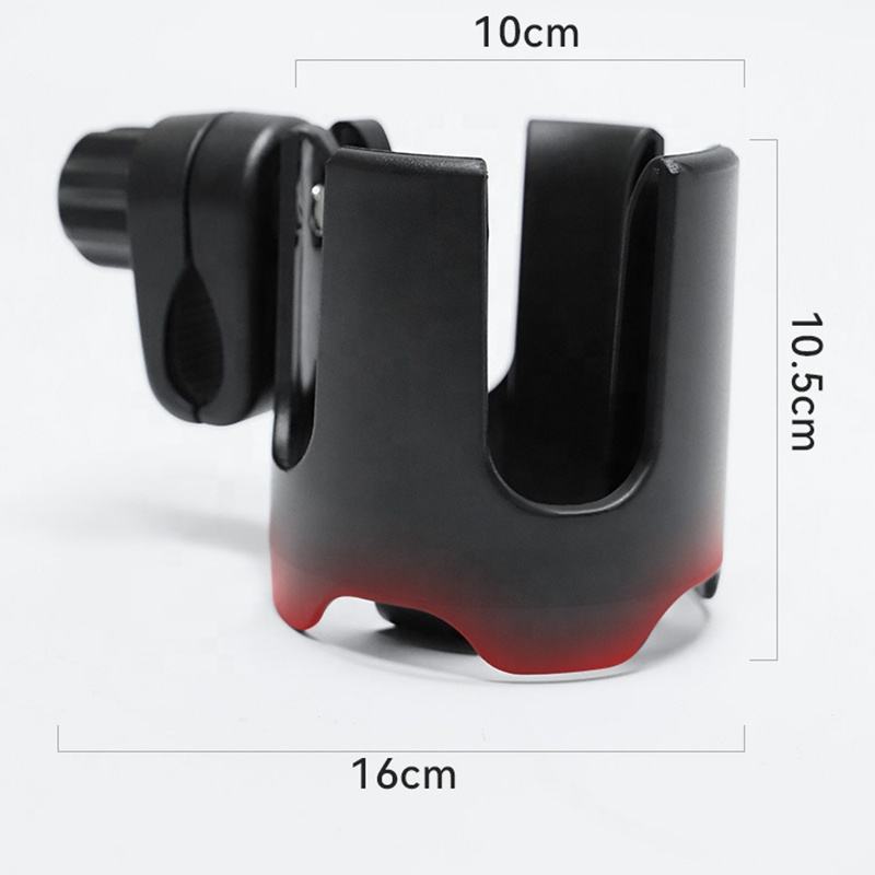 Wellfine New Universal Pushchair Stroller Cup Holder for Pram Stroll Rack Bottle Organizer 360 Rotatable Cup Holder