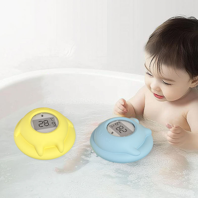 Digital Floating Silicone Newborn Baby Water Thermometer Temperature Measuring Device for Home Bathing