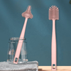 Custom Baby Feeding Nipple Mini Cleaning Cleaner Silicone Bottle Brush Cleaning Brush Silicone Cleansing Brush