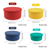 BPA-Free Leak-Proof Salad Silicone Lunch Box Adult & Kids Food Storage Container with Preservation Advantage
