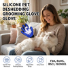 Custom Silicone Pet Hair Remover Gloves Pet Grooming Glove Guantes De Mascotas Deshedding Brush Glove