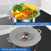 BPA Free Cooking Tool Anti Overflow Silicone Pan Cover Silicone Fresh Keeping Bowl Cover