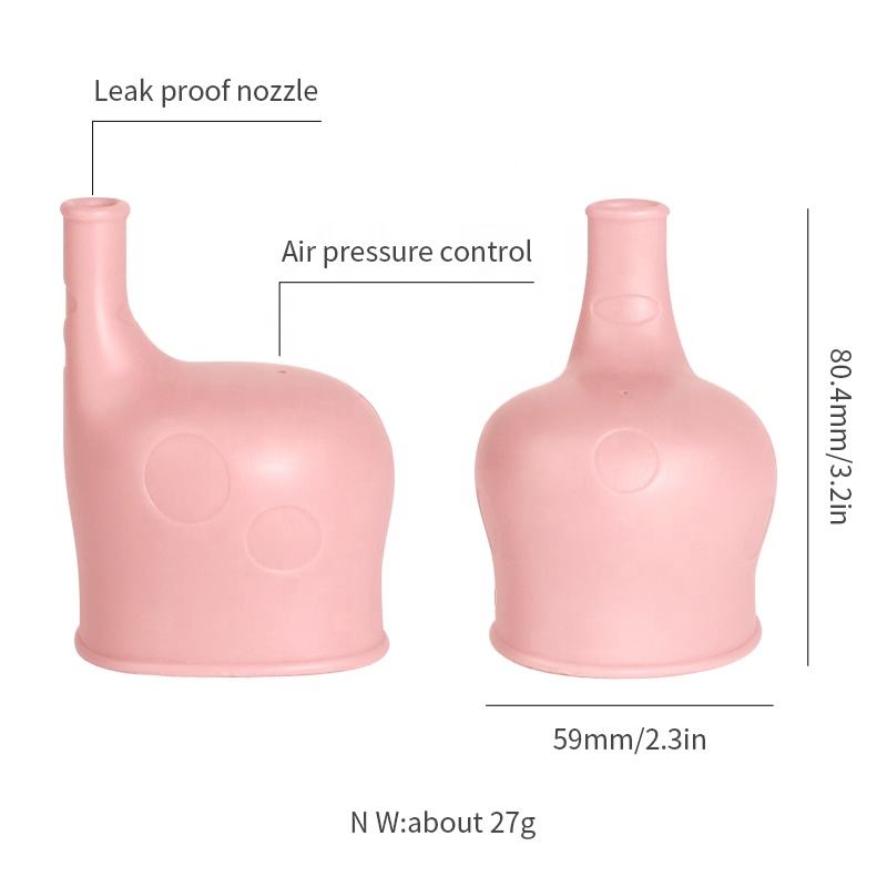 BPA-Free Custom Giraffe Silicone Drinking Cup Lid Spill-Proof Cover for Baby's Tea Cups & Saucers