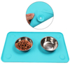 Customised Upgraded Waterproof Pet Car Mat NonSlip Silicone Dog Pet Food Feeding Mat Dog Matt with Strong Suction Cup