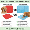 Wholesale Silicone Licking Mat for Cats Dogs Non-slip Pet Slow Feeder with Suction Cup Pet Bowls Feeders