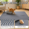 Modern Anti-Splash Cat Litter Mat Large All Seasons Grey Diatomite Toilet Mat