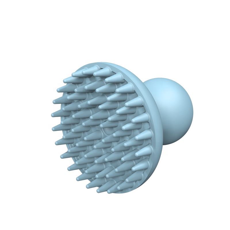 Wellfine Custom Pet Hair Remover Brush Bath Silicone Pet Brush Easy Hair Remove Clean Grooming Brush