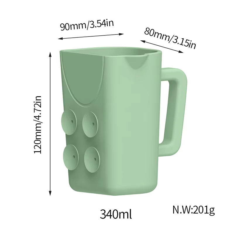 New Arrivals Elegant Flow Bath Hair Rinse Cup Eco-friendly Shower Silicone Cup Wash for Bathing Shampoo Cup Rinser