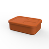 Wholesale Food Grade Removable Silicone Lunch Box Leakproof School Bento Lunch Box Microwaveable Easy to Clean