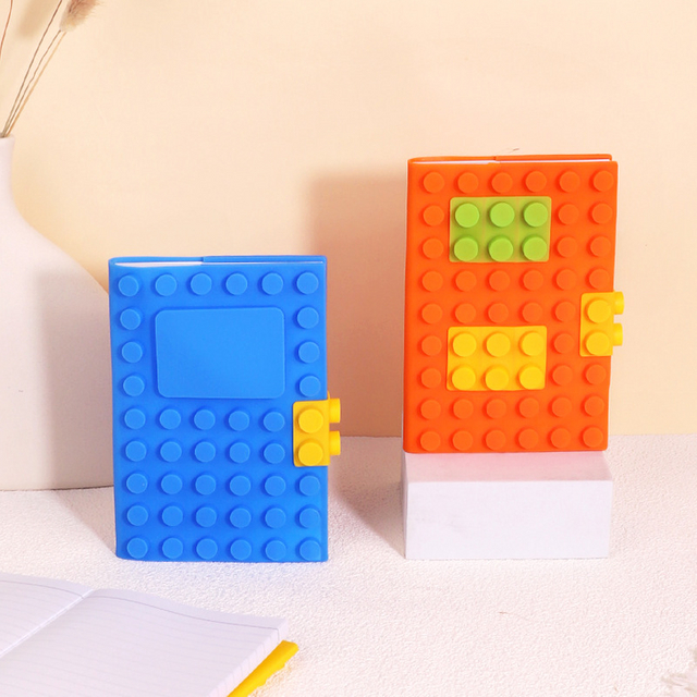 Wellfine New Arrivals A6 Office Silicone Notebook Mat Building Blocks Mat