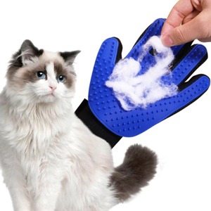 Silicone Pet Grooming Glove - Hair Removal & Massage