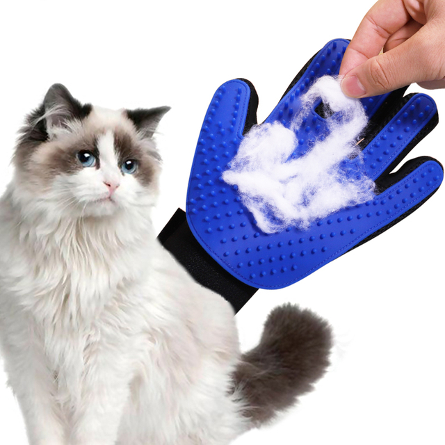 Silicone Pet Grooming Glove - Hair Removal & Massage