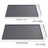 Silicone Washer Dryer Top Mat 54x27.5 - Anti-Slip with Lip
