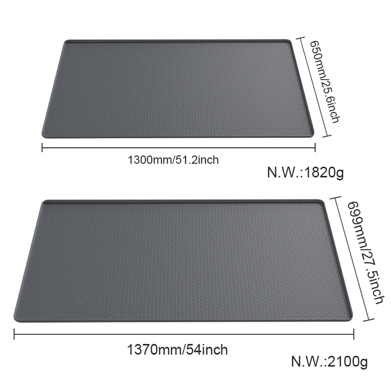 Silicone Washer Dryer Top Mat 54x27.5 - Anti-Slip with Lip