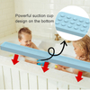 Bathtub Splash Guard with Suction Cups - Silicone Toy Tray