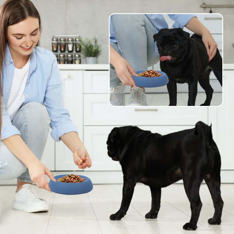 Custom Silicone Collapsible Pet Water Bowl Portable Outdoor Travel Feeding and Drinking Bowl for Dog Cat