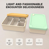 Factory BPA-Free Silicone Bento Lunch Box Set 100% Food Grade Storage Container for Food Packaging