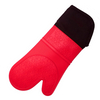 Waterproof BBQ Oven Mitts Inner Cotton Layer Heat Resistant Grilling Pot Holder Microwave Baking Silicone Gloves for Oven