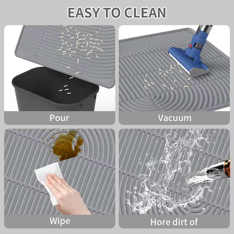 Top Ranking Silicone Pet Diatom Mud Feeding Mat Absorbent Splash-Proof Cat and Dog Eating Mat for Pets