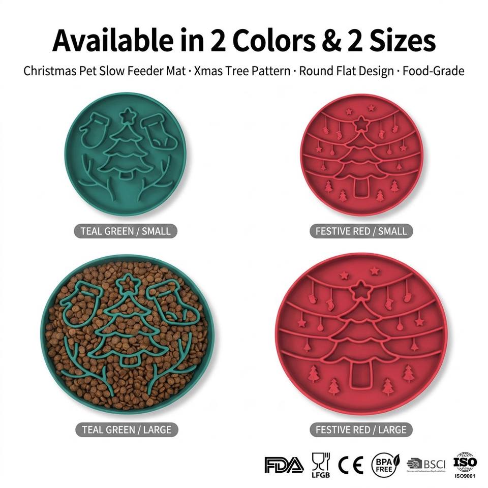 Custom Logo New Round Maze Silicone Slow Feeder Dog Pet Bowls With Suction Silicone Mat