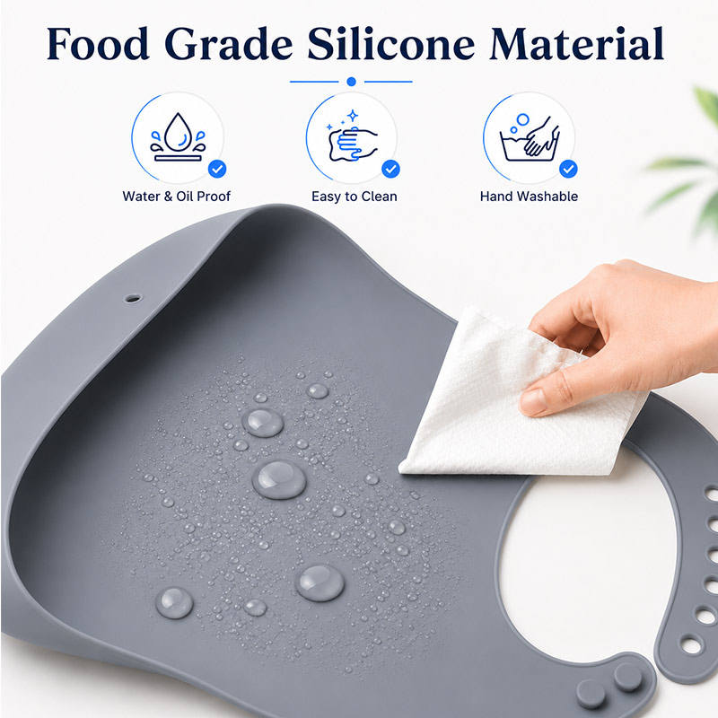 Bib Adult Washable Reusable Dining Meal Bib for Elderly Men Women Eating for Elderly and Disabled