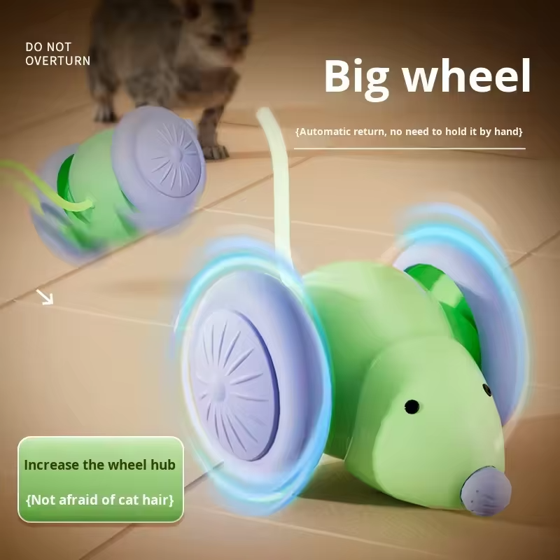 Cartoon Style Cat and Dog Pet Interactive Animation Electric Self-Play Mouse Toy
