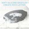 Soft Silicone Hair Cleaning Brush Reusable Baby Bath Cleaner Massager Brush Scrubber Silicone Baby Shampoo Brush