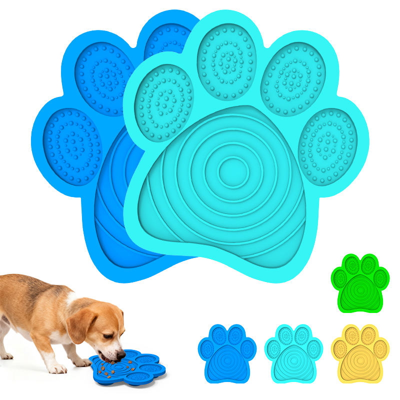 Cuenco de silicona plegable para lamer estera, cuenco para perros, cuenco para perros, comedero lento para gatos, cuenco lento para perros
