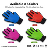 Pet Bath Gloves Supplies Silicon Pet Hair Remover Gloves Mascota Pet Grooming Glove Deshedding Brush with 260 Grooming Tips