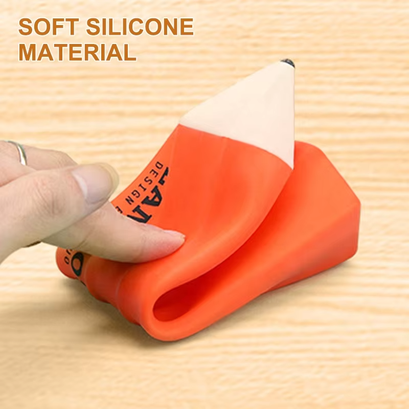 Custom Logo Silicone School Bag Pencil Case With Nylon Zipper for Cute School Supplies Stationery Students