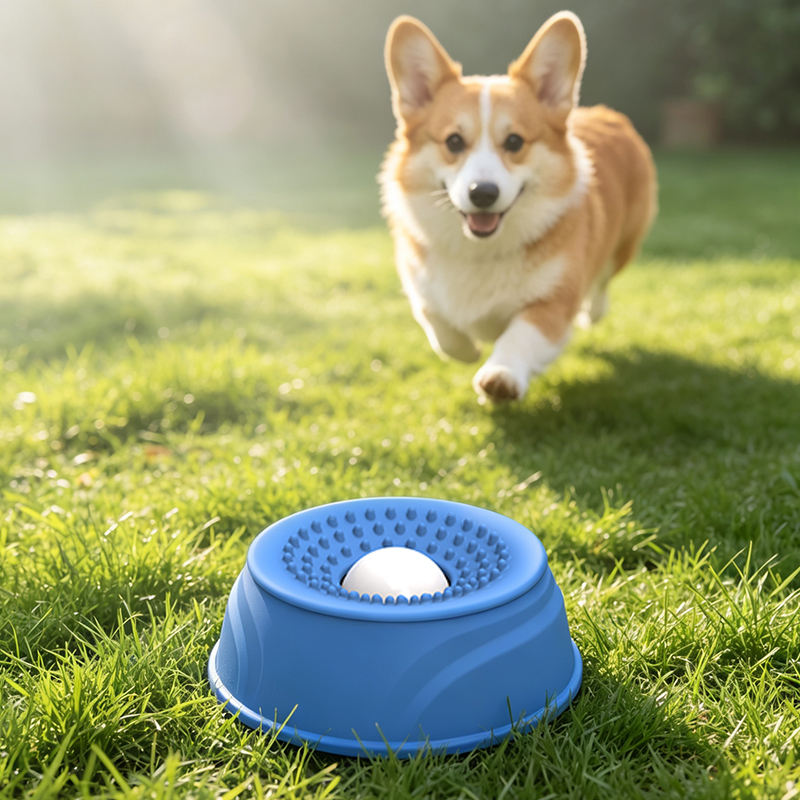 Silicone Slow Feeder Dog Bowl Anti-Choking Food Licking Plate Auto-Eating Feature for Dogs