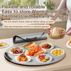 Heating Silicone Electric Warming Tray Food Warming Mat Roll up Buffet Hot Plates Heat Pad for Parties Home Travel