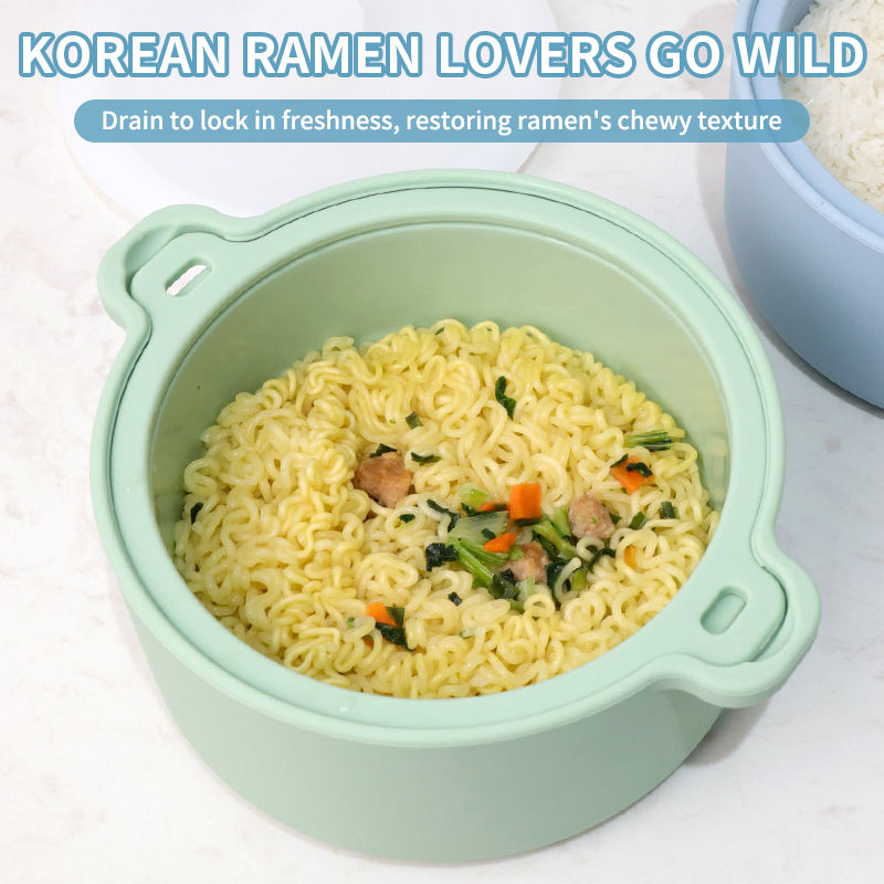 BPA-Free Eco-Friendly Silicone Microwave Steamer Lazy Food Steamer Bowl for Vegetables and Cooker Pot