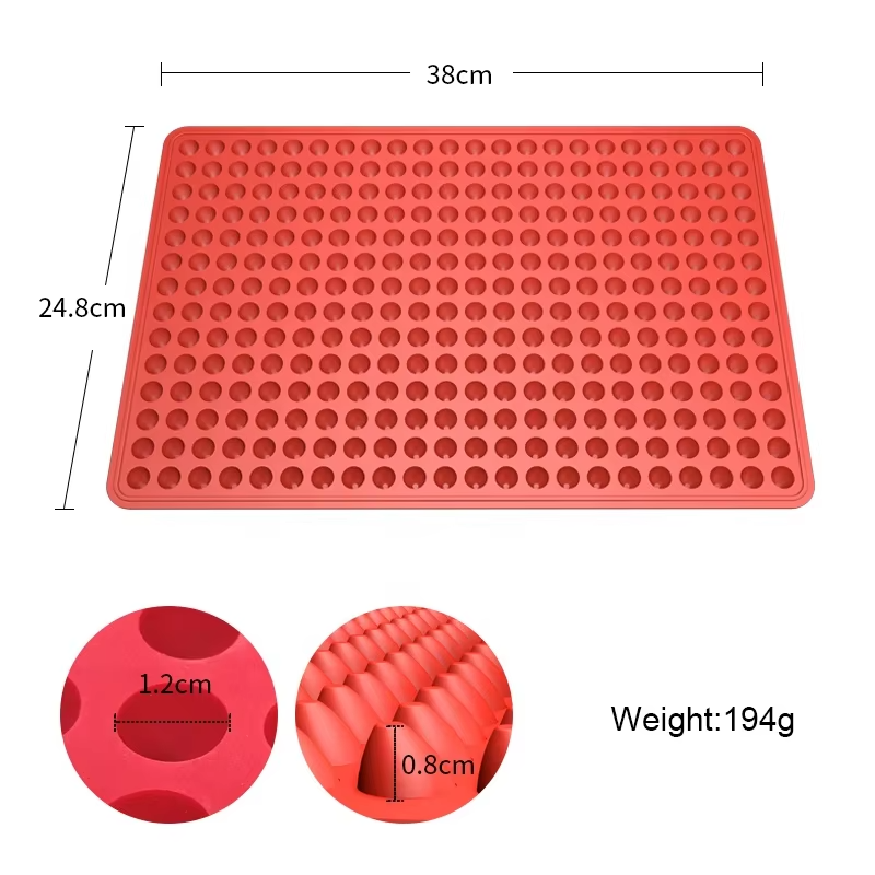 Cooking Baking Mat Mini Silicone Mold Pet Cookie Chocolate Drops Gummy Candy Cute Paw Print Baking Mat