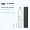 Quiet Professional Rechargeable Portable Electric Cat Nail Trimmer Pet Dog Nail Grinder With Led Light