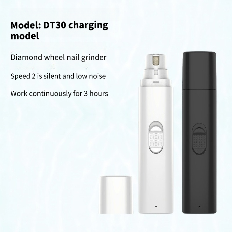 Quiet Professional Rechargeable Portable Electric Cat Nail Trimmer Pet Dog Nail Grinder With Led Light