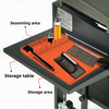 Factory Food Grade Silicone Griddle Tools Mat Large Spatula Mat with Drip Pad for Outdoor Grill Kitchen Countertop