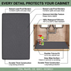 Custom Waterproof Kitchen Sink Mat with Drain Hole Anti-slip Kitchen Cabinet Protector Under Mat Sink Silicone Mat