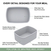 3 Cavity Silicone Bento case Leakproof Silicone Soft Snacks Food Grade Silicone Storage Box Bento Box