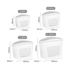 Food Grade Silicone Storage Bags Non-Toxic Freezer Safe with Classic Design Foldable Set for Kitchen Medical Kit Storage